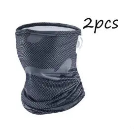 UV Protection Ice Silk Neck Gaiter Breathable Face Cover Tube Scarf Outdoor Cycling Hiking Sports Bandana Neck Tube