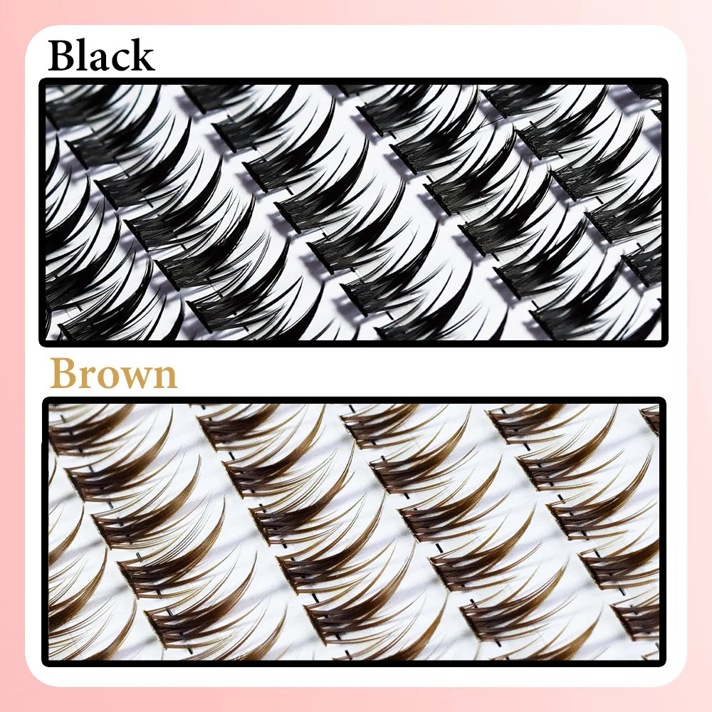 1 box/160 bunches Mink Eyelashes 3D Russian individual Eyelash cluster Natuaral Eyelash Extension Makeup Tools Lashes Wholesale