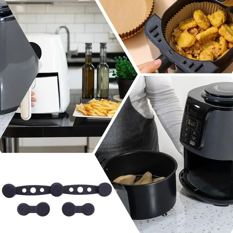 Air Fryer Magnet Silicone Buckle Silicone Air Fryer Liner Fixing Buckle Prevent Paper Shift and Burn Reusable Accessories