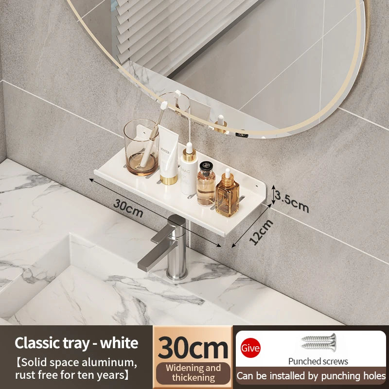 Faucet Storage Tray, Bathroom Storage Rack, Mirror Front Toilet, Washbasin, Washbasin, Bathroom Rack