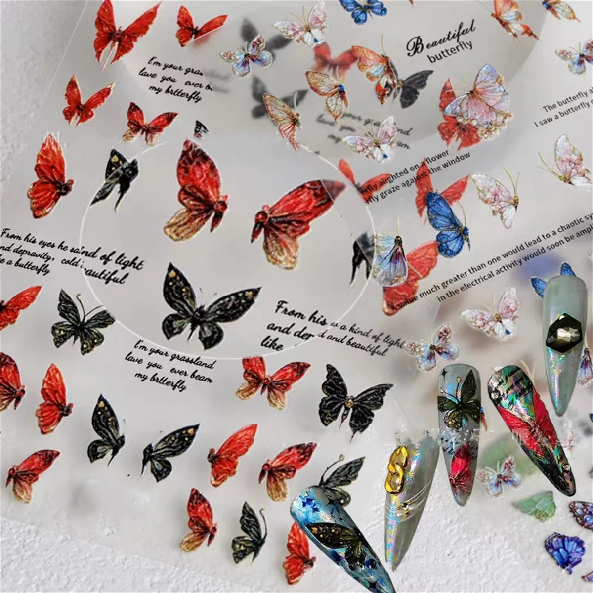 1pcs 5D Kawaii Penguin Nail Stickers Cartoon Animals Self Adhesive Nail Art Decorations Sticker Manicure Decals DIY Accessories
