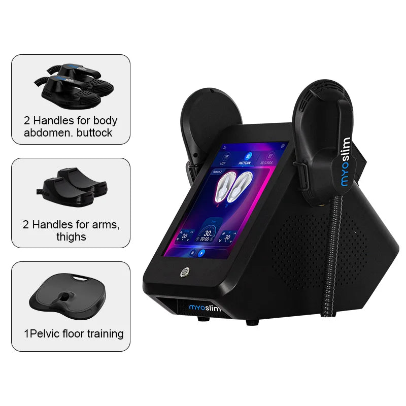 EMS Body Sculpt Machine RF Sculpting Weight Loss Burning Fat Slimming Muscle Stimulation Equipment 6500W HI-EMT MYOslim