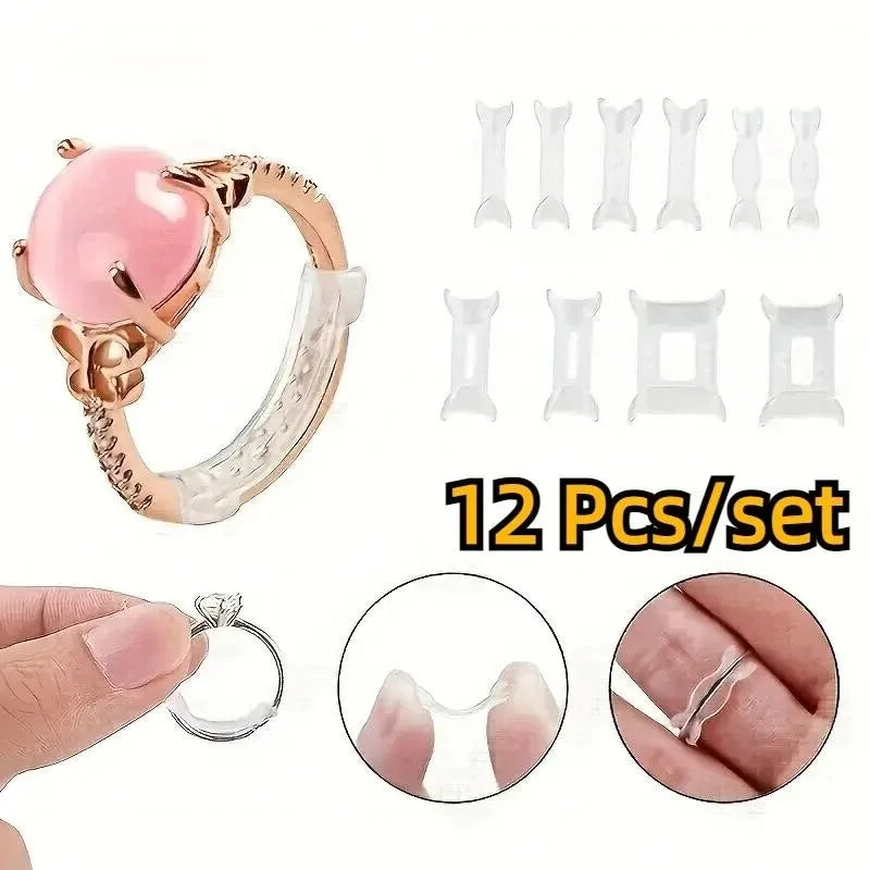 Ring Adjustment Pad Ring Size Adjuster Fixed Reduction Pad Invisible Ring Holder Retainer Shrinker for Large Rings