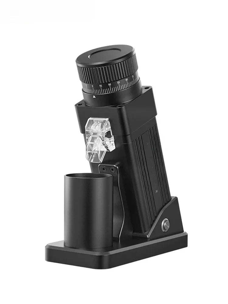 E55Pro Electric 55MM Titanium Cone Burr Stepless Adjustment Espresso Brew Coffee Bean Grinder Black