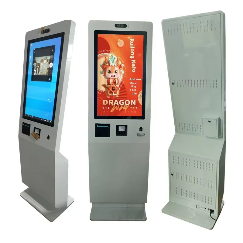 Hot selling：21.5 24 32 Inch Interactive Self-Service Payment Kiosk Automatic Touch Screen Kiosk SDK for Restaurant Self-Ord