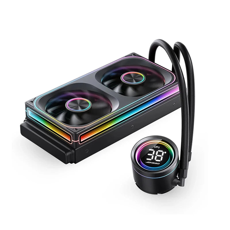 JONSBO TH-360 White Water Cooler 120mm ARGB Fan TH-240 AIO CPU Liquid Cooling Integrated Water-cooled LGA1700 115X 1851 1200 AM5