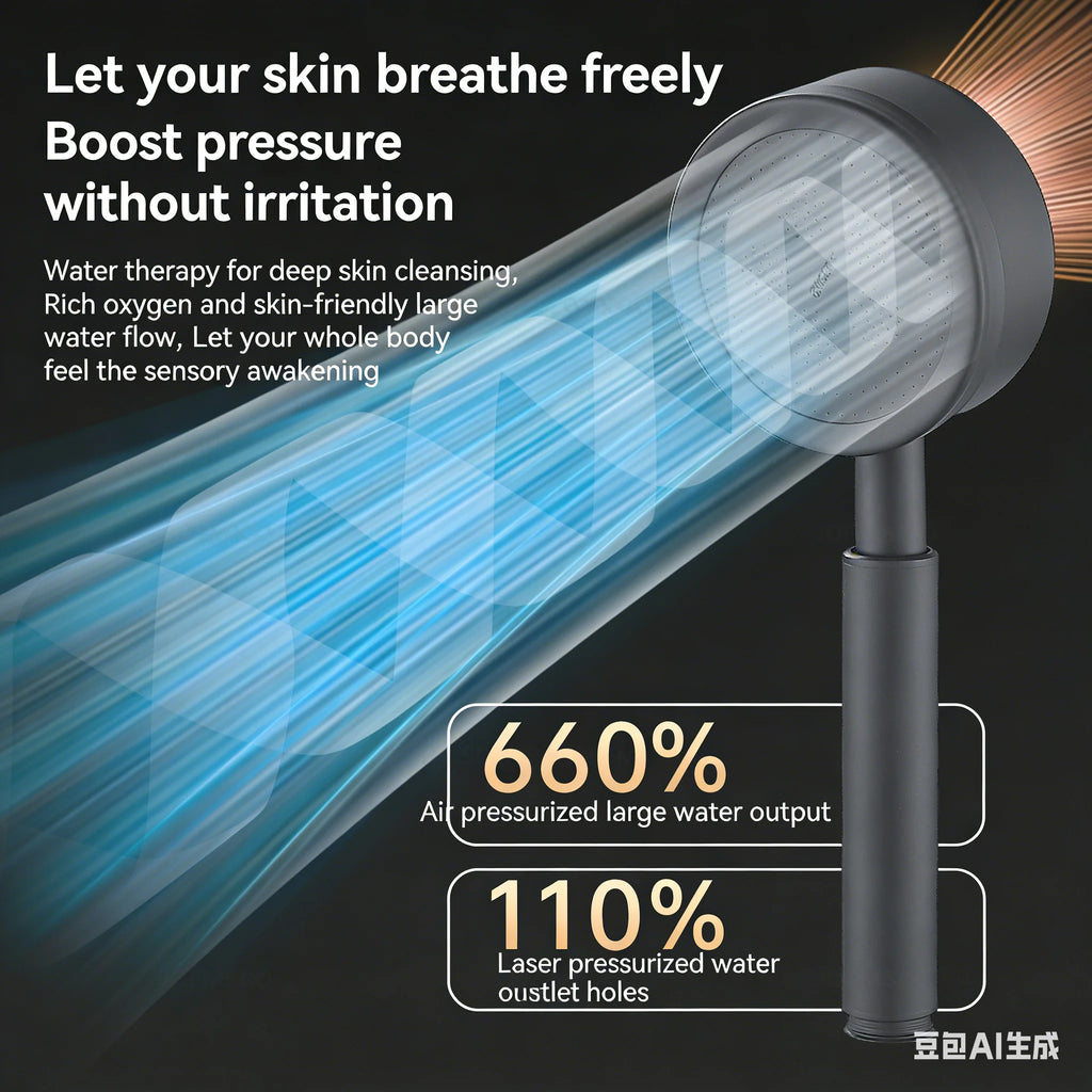304 stainless steel shower head, handheld shower head for bathroom bathing, bathroom shower head