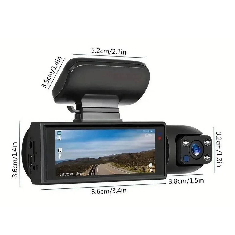 HD 1080P Dual Camera Dash Cam for Car with IR Night Vision Car dvr Loop Recording Wide Angle Lens Car Camera Recorder