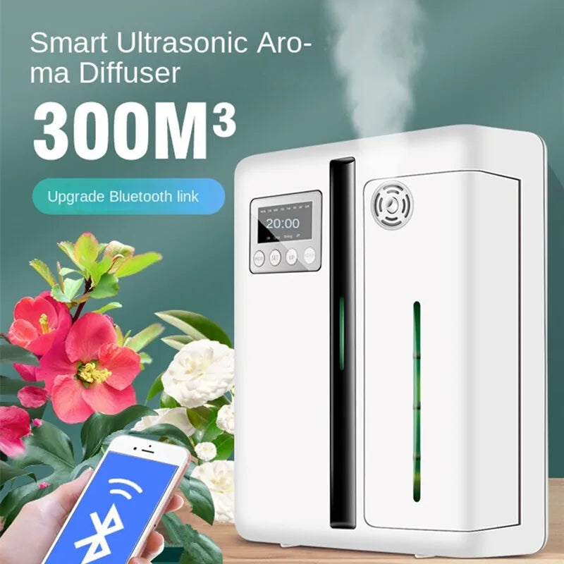 300m³ Aromatherapy Dispenser Hotel Commercial Dispenser Mall Automatic Aroma Essential Oil Diffuser Home Fragrance Air Purifier