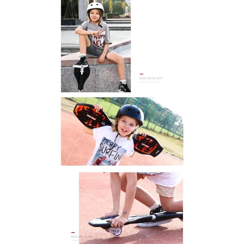 Good Quality Twist Skateboard Wave Board with 2 Wheels Snake Skate Board/wave Board Skateboard Scooter Parts Accessories