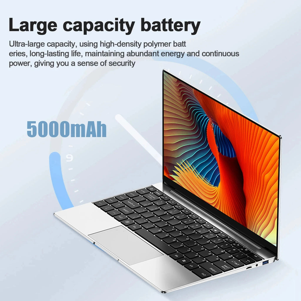 2025 NEW Core i9 laptop 16GB RAM 2TB SSD Portable laptops 1920*1080 Laptop computer i9-8950hk laptop 14.1-inch Office laptop