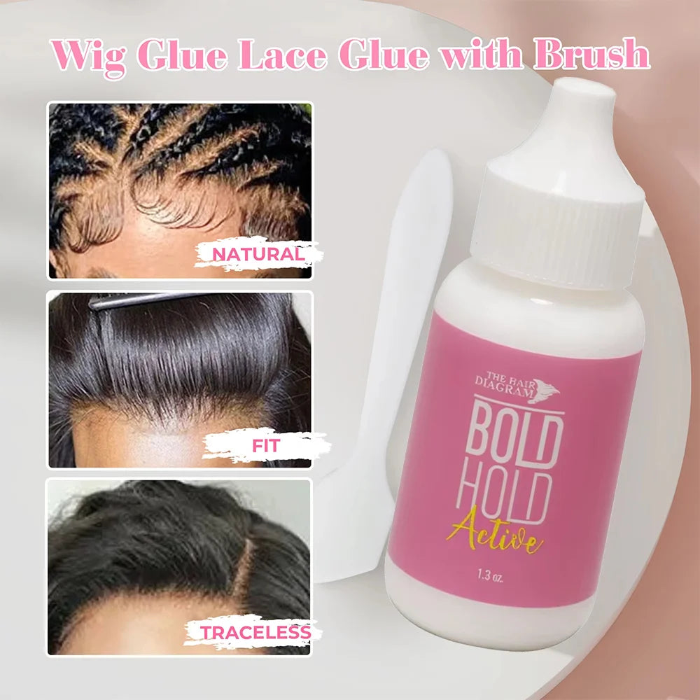 Unisex Lace Wig Glue Waterproof Fast Drying Adhesive Securely Fixes Lace Wigs And Front Closures