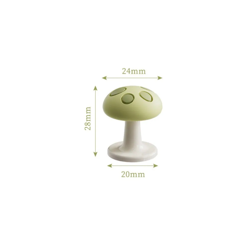 Mushroom Shaped Toilet Press Button Adhesive Creative Toilet Tank Press Button Multifunctional Nail Protector