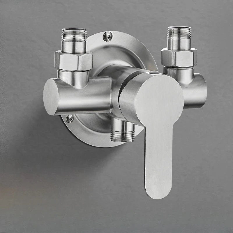 304 Stainless Steel Wall Mounted Hot Cold Shower Mixer Tap Single Handle Bathroom Faucet Accessories