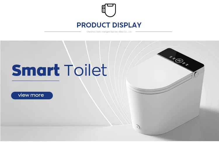 110V Modern Home Hotel Sanitary Ware Electric Closestool Smart Toilet Bowl Bidet Automatic Black Bathroom Toilet