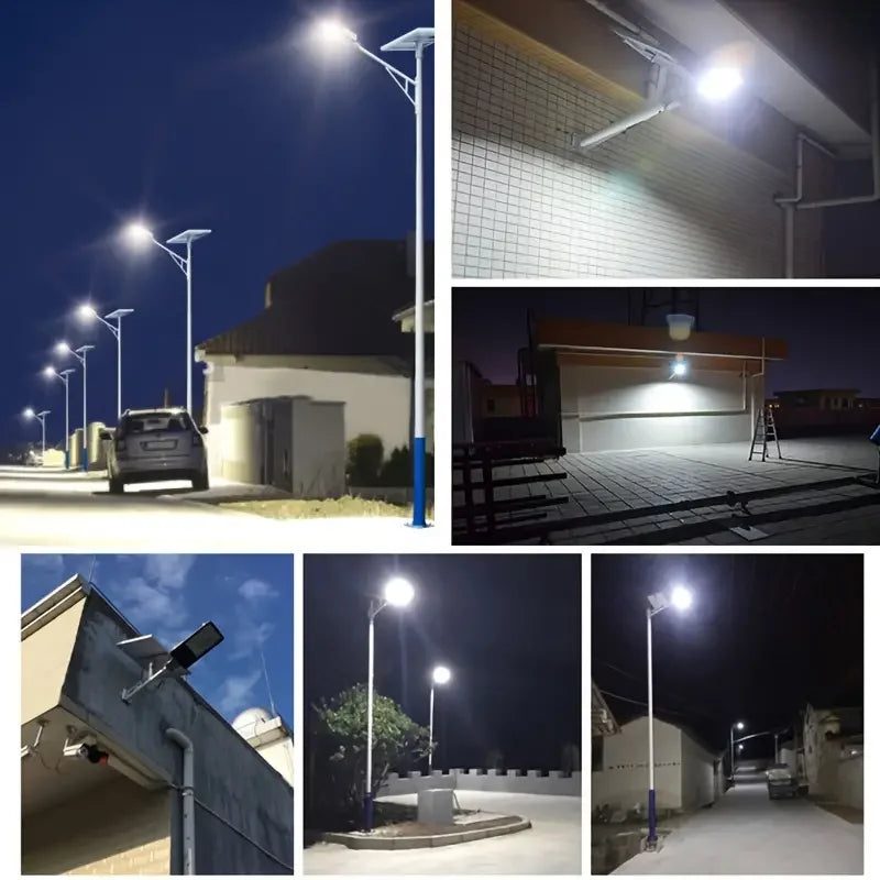 357LED Powerful Outdoor Solar Street Light 6500K IP65 Waterproof 4000/3000mah Street Light For Garage Garden Wall Lamp