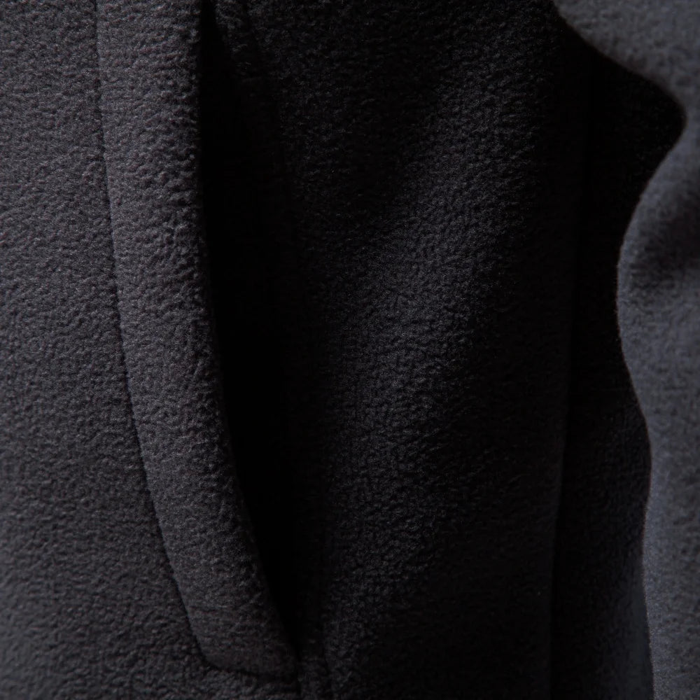 AIOPESON Men's Fleece Jacket Full Zip Stand Collar Solid Color Polar Fleece Outerwear Autumn Winter Outdoor Casual Light Coat