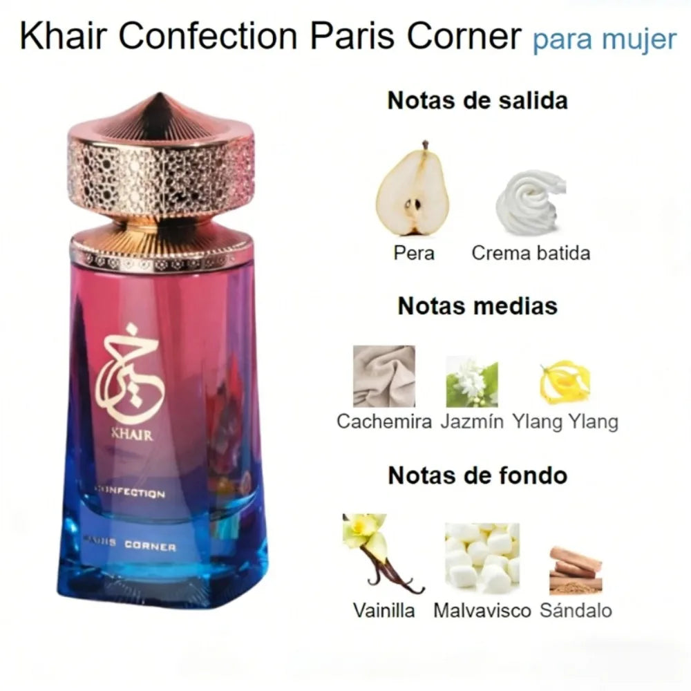 Sweet Confectionery Women's Perfume Unisex 100ml Sweet Fruity, Blossom, Sandalwood Gourmand Fragrance Long-Lasting Scent