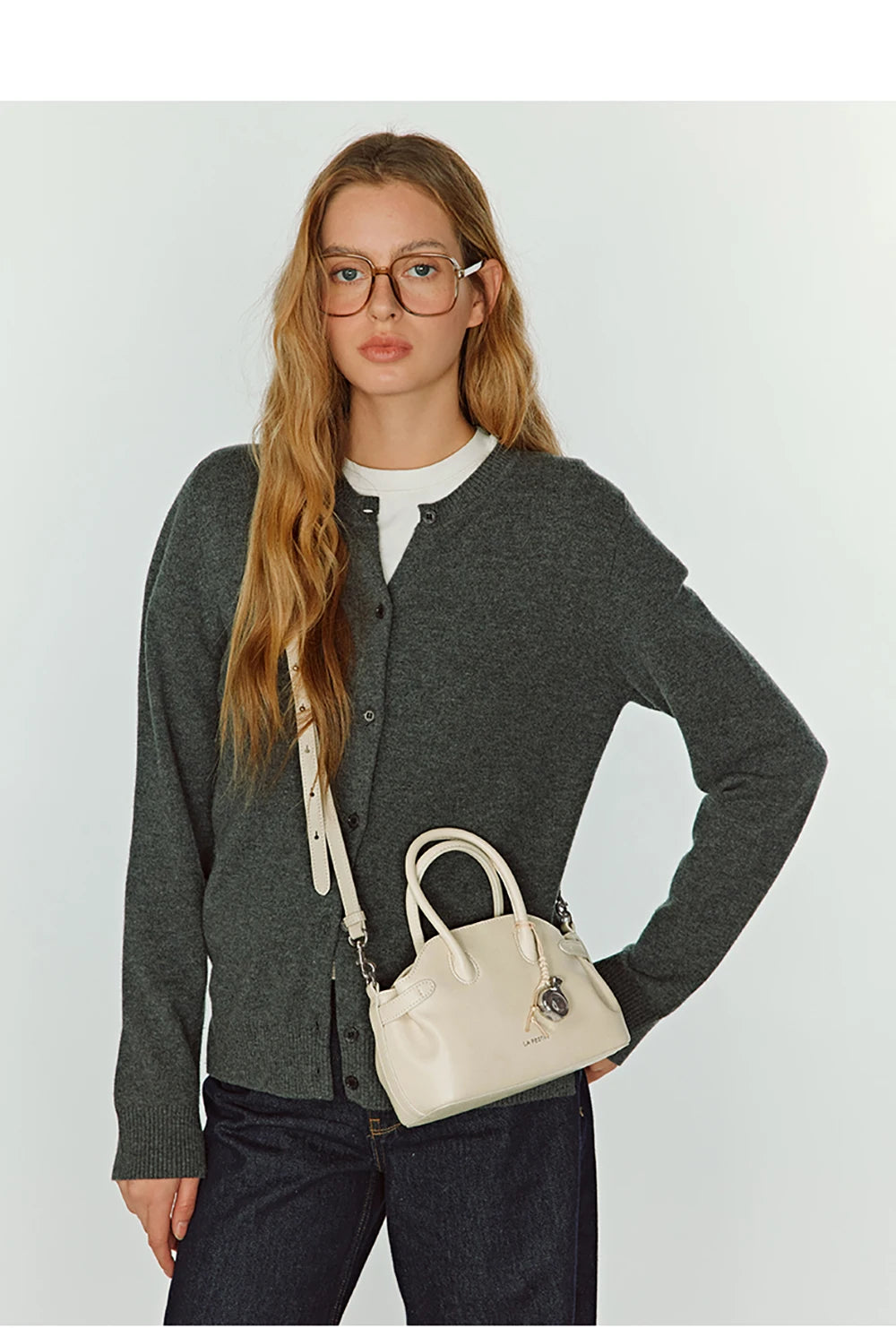LA FESTIN Original Brand Women's Bag 2025 New Suede Bag Luxury Designer Handbag Boston Bag Shoulder Crossbody Bag Bowling Bag