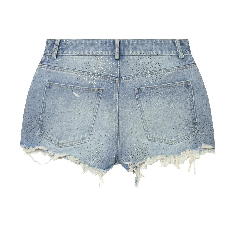 MUJER Denim Mini Shorts Women High Waist Bermuda Shorts Woman Summer Jeans Shorts for Women Streetwear Casual Women's Shorts