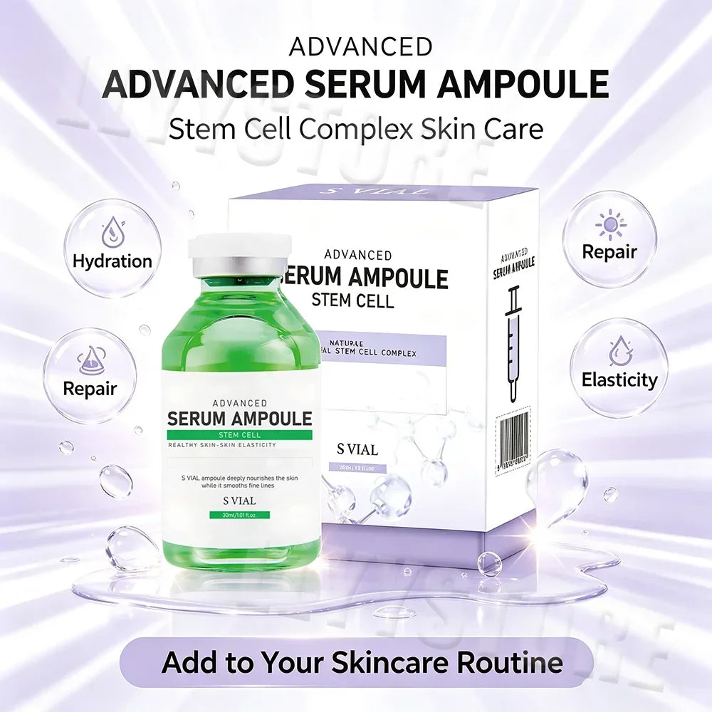Lyp099 Advanced Serum Ampoule Stem Cell Complex Skin Repair Hydration Glow Smooth Fine Lines Gift Set for Women