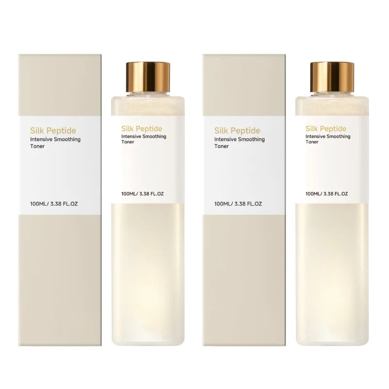 100ml Refreshing Silk Peptide Toner Hydrating Moisturizing Facial Essence Light Texture Easy Absorb Pre-makeup Daily Skincare