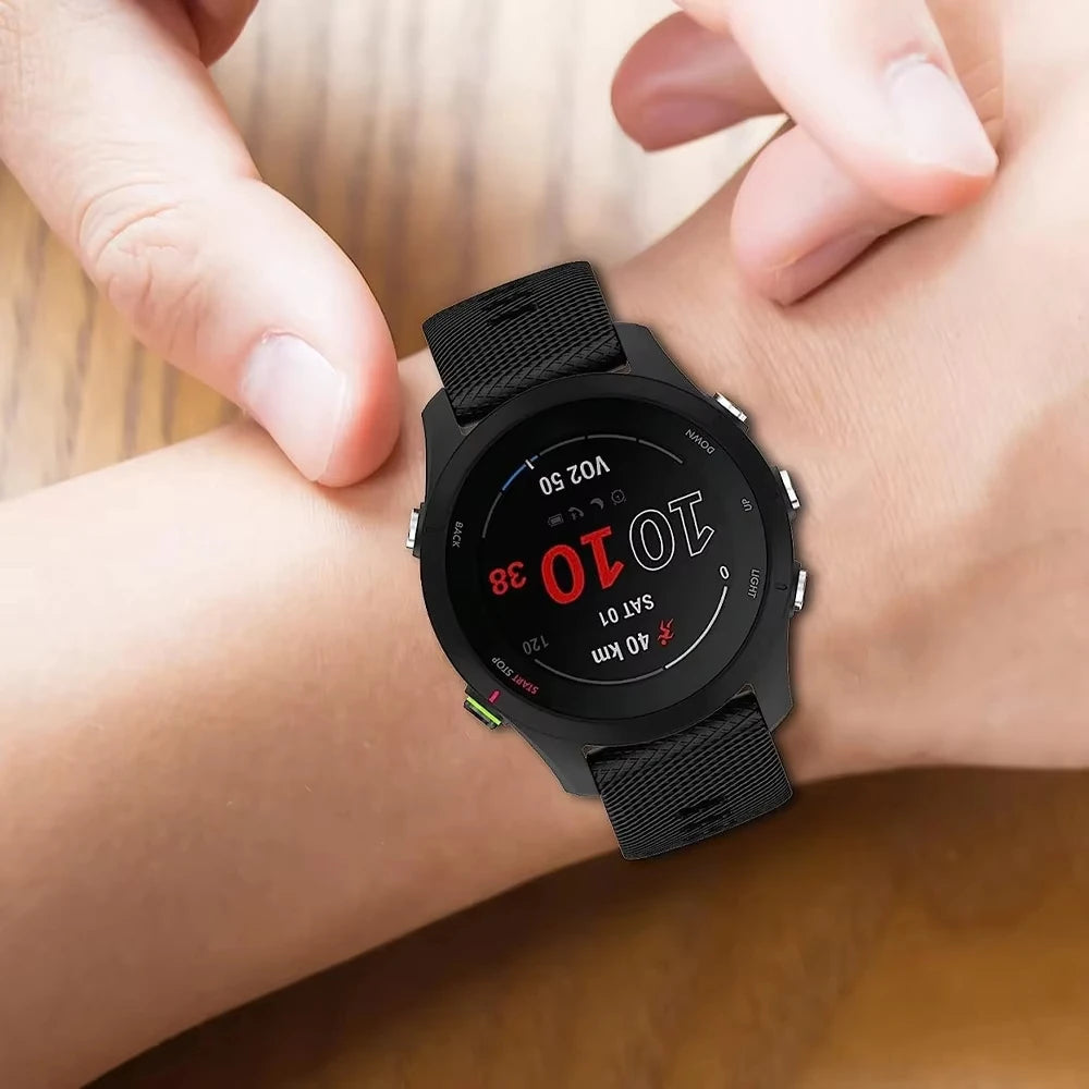 Silicone Strap 20mm For Garmin Forerunner 645 165 245 245M/Vivoactive 5 3 Wristband Bracelet For For Garmin Venu SQ SQ2 Band