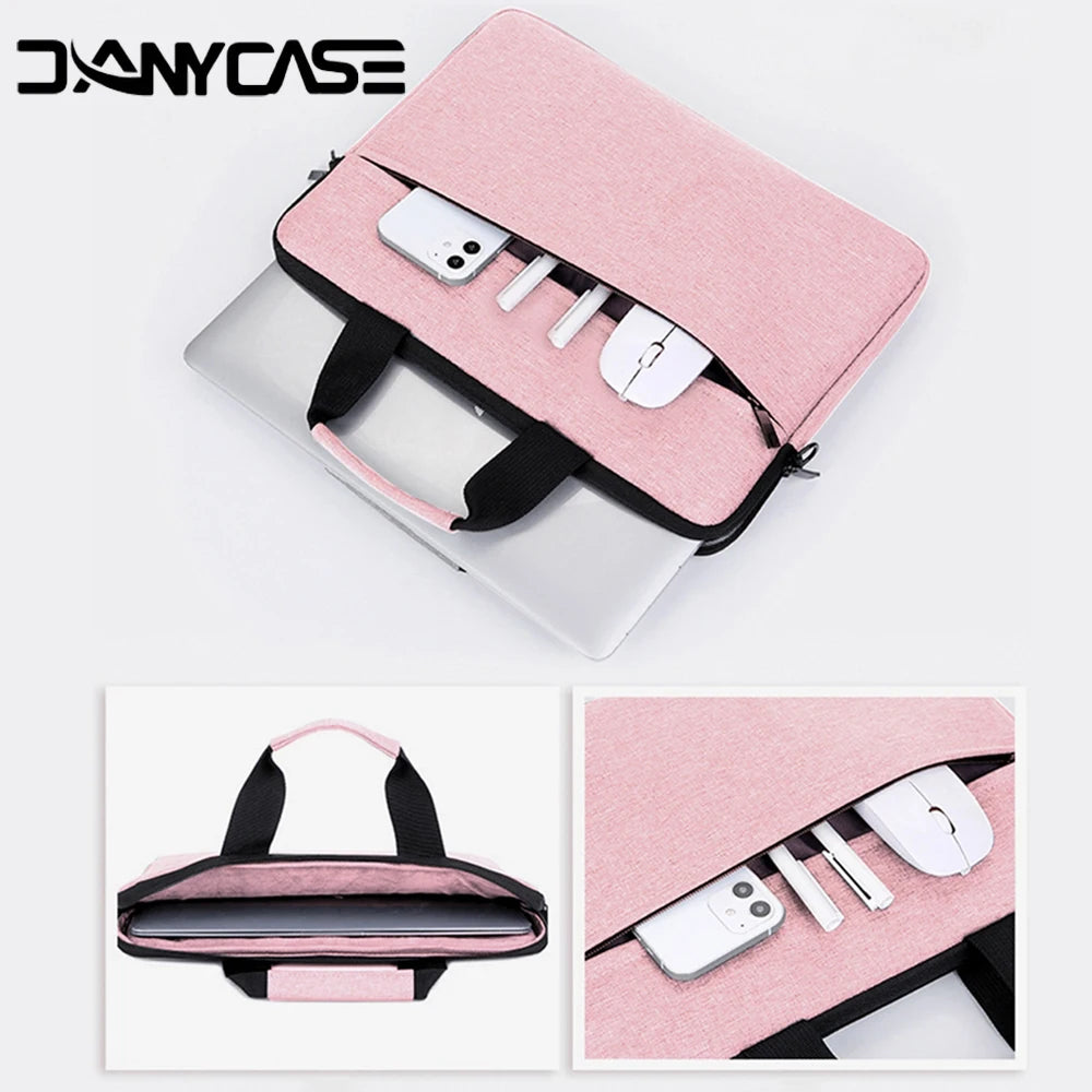 Laptop Bags Carrying Case for 13-15 inch Laptop and Tablet Shoulder Strap Durable Water-Repellent Fabric Business Casual School
