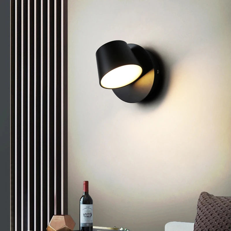 Indoor Home 8W LED Wall Light Wall Mounted Rotation Ceiling LED Wall Lamp Aisle Corridor Living Room Bedroom Reading Lights