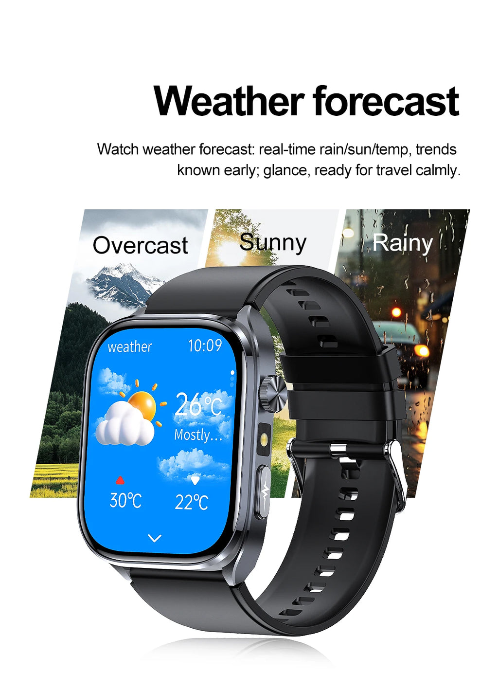 2026 New AI-Diagnosis Care Smartwatch Accurate ECG Uric Acid Lipids Blood Pressure Body Fat IP68 Waterproof Fitness Smartwatch