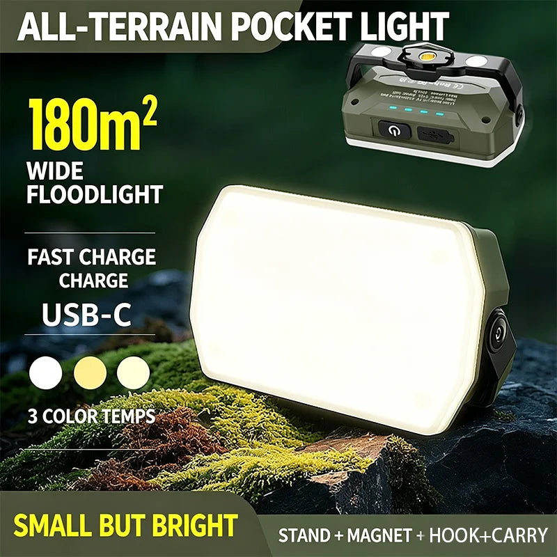 Outdoor Camping Lights, Portable Camping Tents, Camping Atmosphere Hanging Lights, Long-Lasting Rechargeable Lighting Fixtures