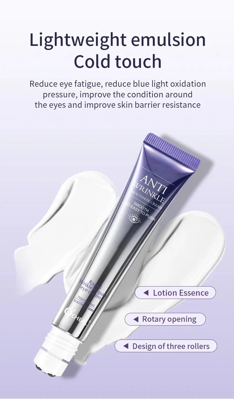 Anti Wrinkle Anti Dark Circle Eye Cream Roller Massager Moisturizing Eye Bags  Retinol Anti Aging Eye SkinCare Products O'CHEAL