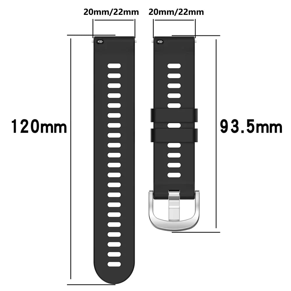Silicone Bracelet Strap For COLMI P71/P81/P82/P73/P76/P78 Replacement Watch Band 20 22mm For COLMI C81/V68/V70 Sport WristStrap
