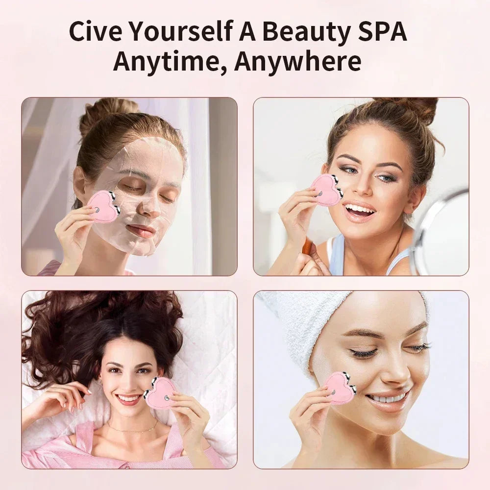 Face Lifting Machine Facial Massager EMSMicrocurrent Roller Skin Tightening Charging Facial Anti Wrinkle Rejuvenation Beauty