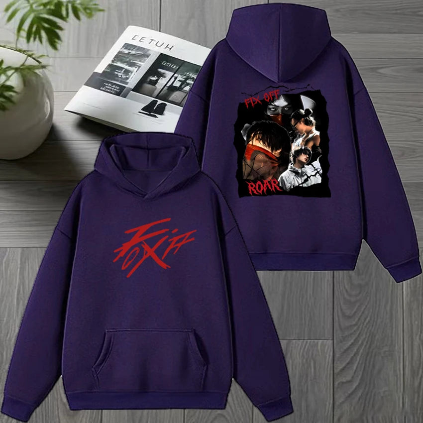 ATEEZ Mingi 2025 New Album Double Sided printed Sweatshirt Autumn Winter Men women Trend Y2k White Hoodie Unisex Fleece pullover
