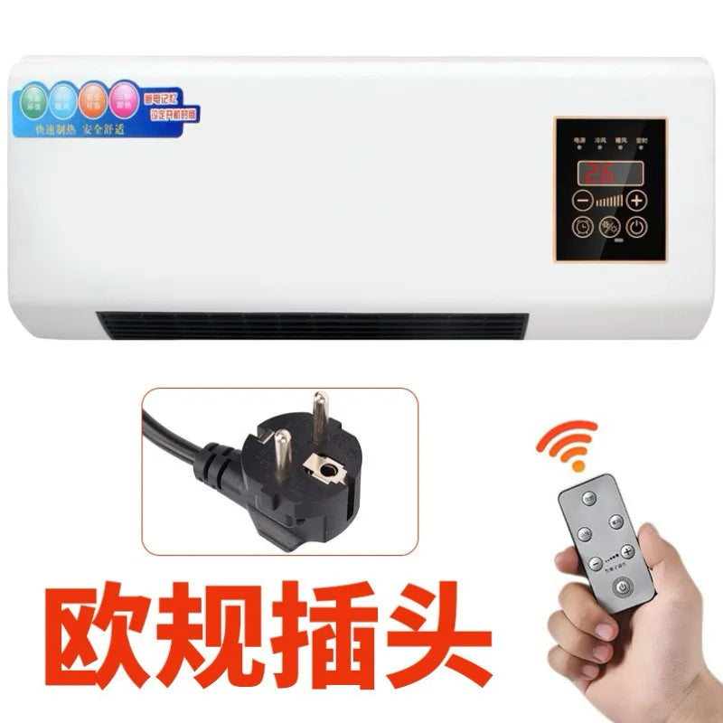 Heater 110V220V, European, Australian and American standards Warm air Wall-mounted electric heater Household bathroom Bedroom