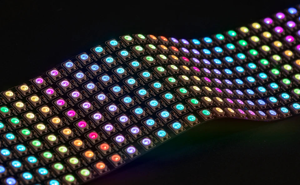 WS2812B RGB 16x16 8x32 Pixel Panel Screen 1-5 Pcs 256 Pixels WS2812B ECO Individually Addressable Digital Flexible Programmed 5V