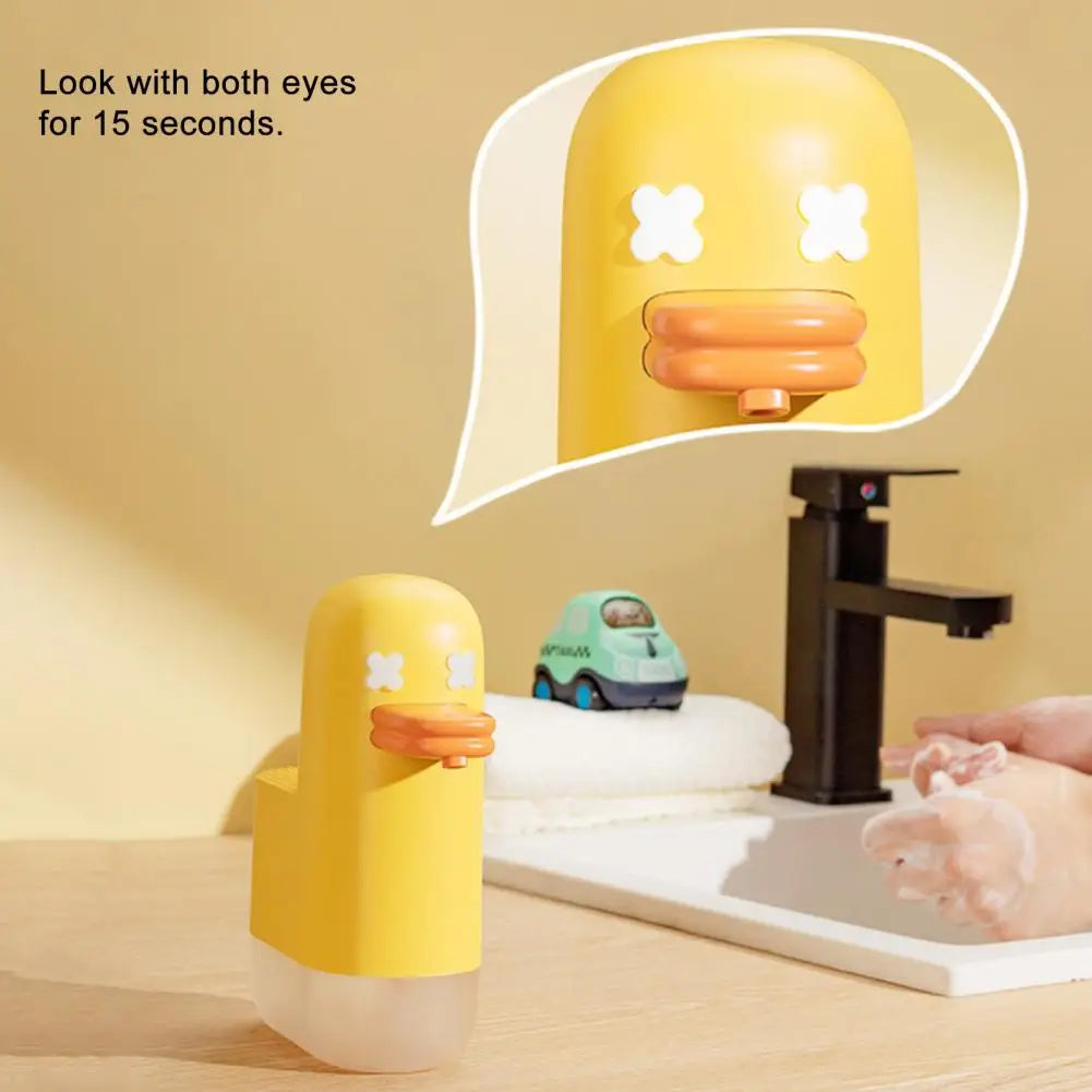Automatic Foaming Rechargeable Soap Dispenser with 1200mAh Battery Touchless PIR Sensor Cute Indicator Light Foam Soap Dispenser
