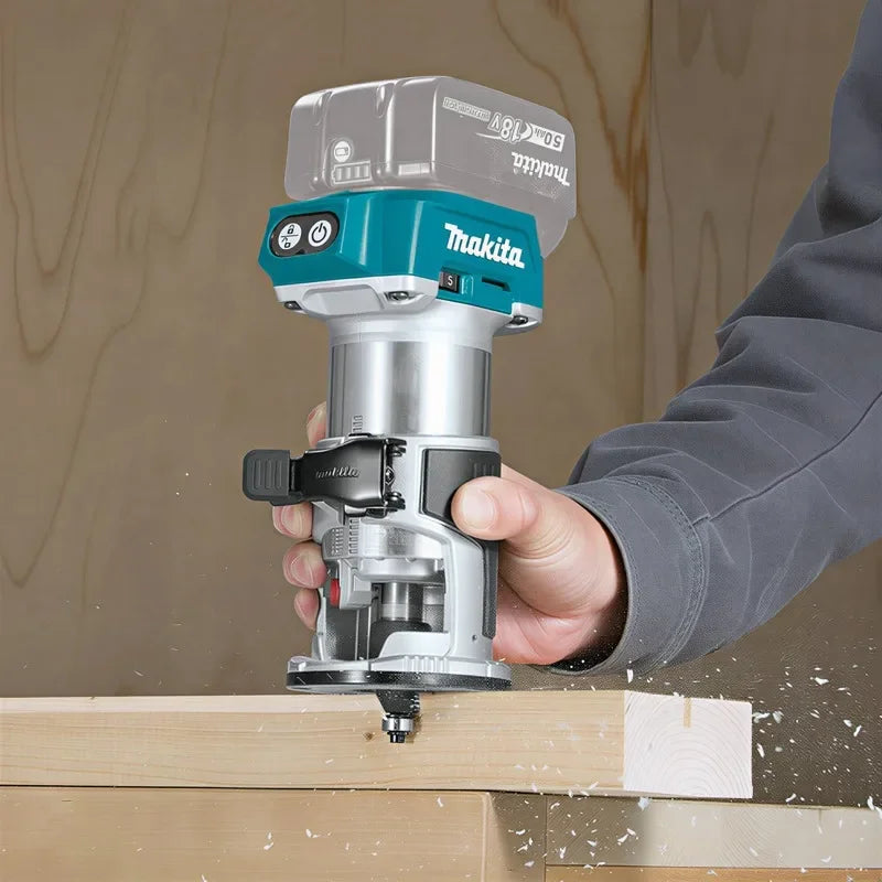New Makita DRT52 Cordless Compact Router for Precision Multi-Tasking Edge & Slotting 18V LXT