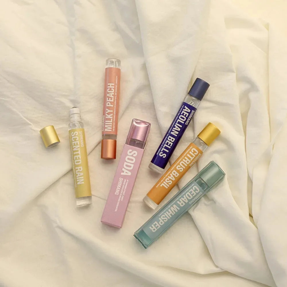 Floral Roll-On Perfume for Women & Men Long Lasting Light Fragrance Popular Scent for Young Girls Students Portable 10ml Parfum