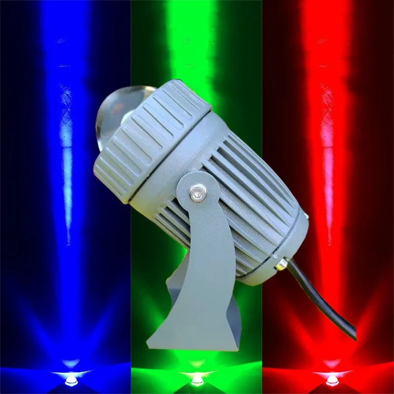 Outdoor LED Garden Wall Spotlights 20W RGB Landscape Lighting AC220V 110V 12V Red Green Blue IP65 Waterproof Single Beam Light