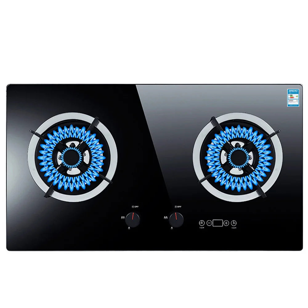 Tming Double Stove Cooktop Household Embedded Gas stove Built-in Liquefied Gas Stove Kitchen Cooking Machine