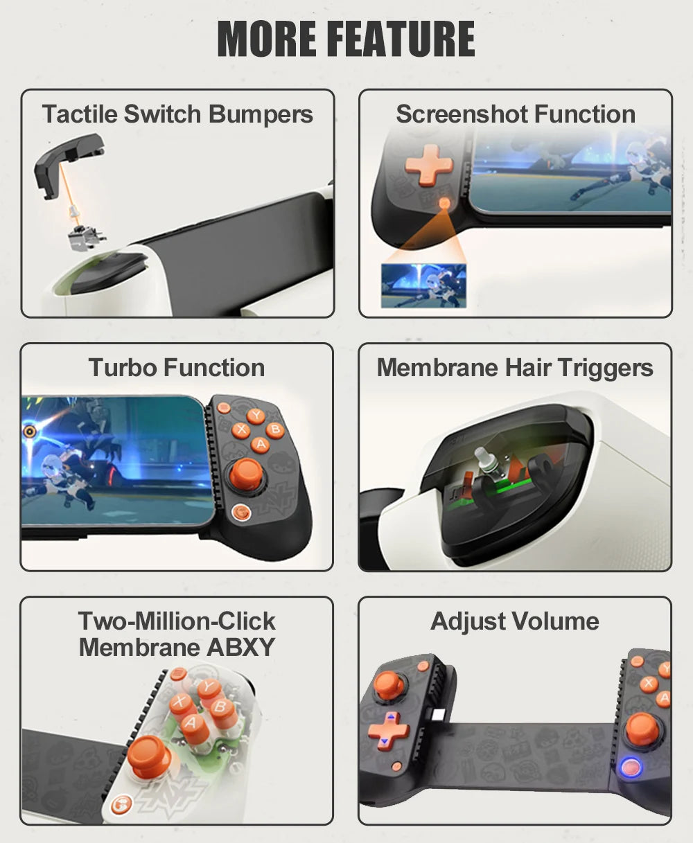 GameSir X5 Lite Zenless Zone Zero Edition Mobile Gamepad for iPhone 17 16 15 Android iPad Mini Y700 Tablet Controle para Celular