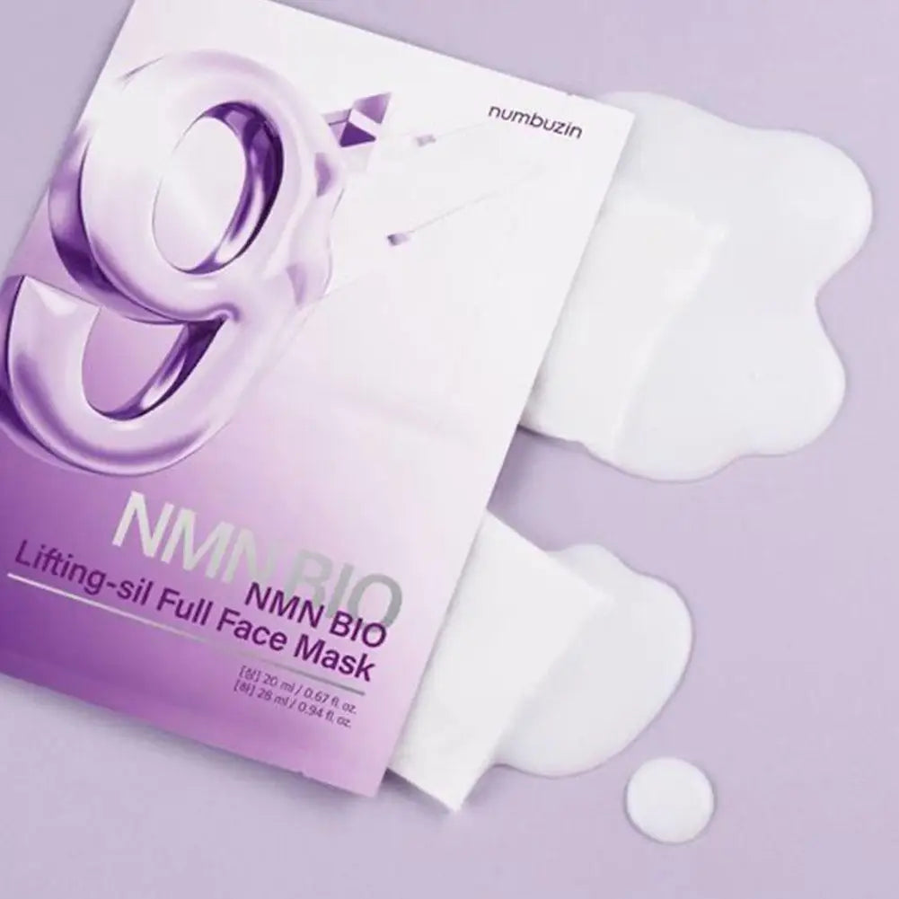 Korean Numbuzin NO.9 NAD+ BIO Skincare Set - Lifting-sil Mask NMN Essence Retinol Eye Cream Lifts Firms Brightens Korean Beauty