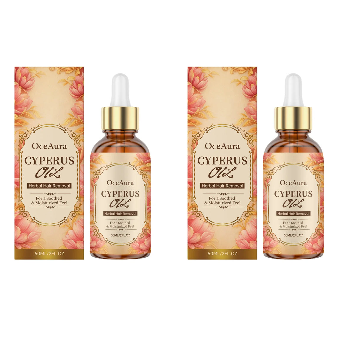 OceAura Cyperus Rotundus Oil for Hair Removal Prevent Hair Growth Inhibitor Soft Smooth Body Care Moisturizing Skin Soothing Oil
