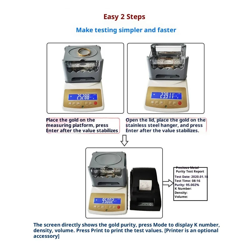 USB Thermal Receipt Printer POS Printer for Gold Densitometer Paper Width 58mm，Printing Speed 90mm/s