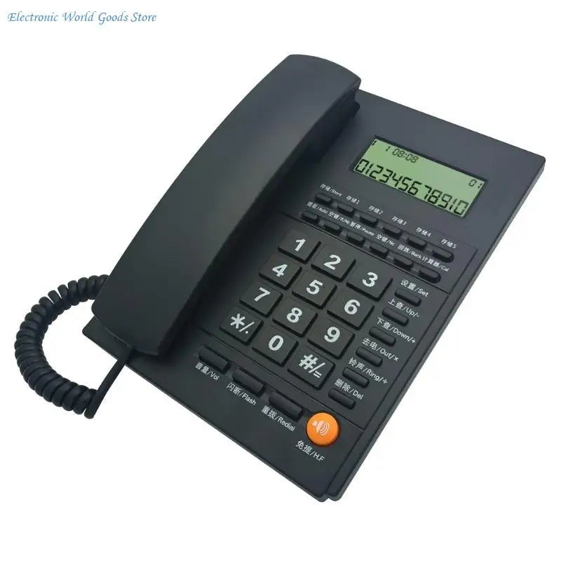 A3PD Fixed Landline Home Telephone LCD CallerID Display Handsfree Home Office Phone