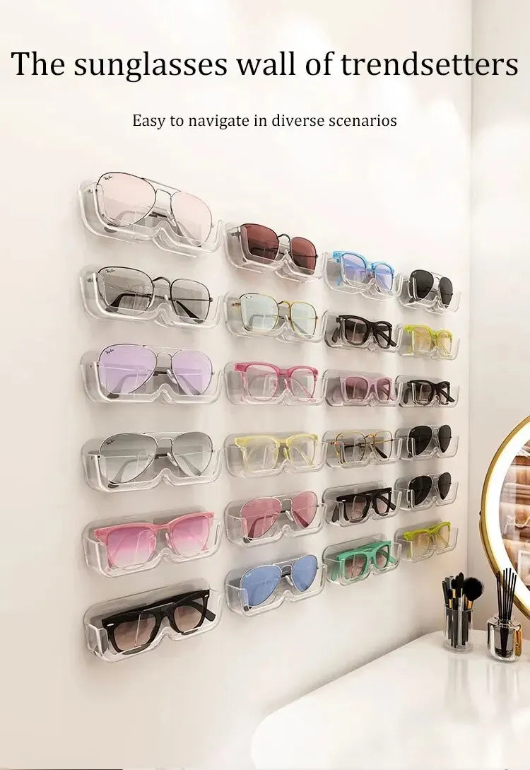 1pc Glasses Storage Rack Wall Mounted Sunglasses Sunglasses Display Props Myopia Glasses Frame Display Rack