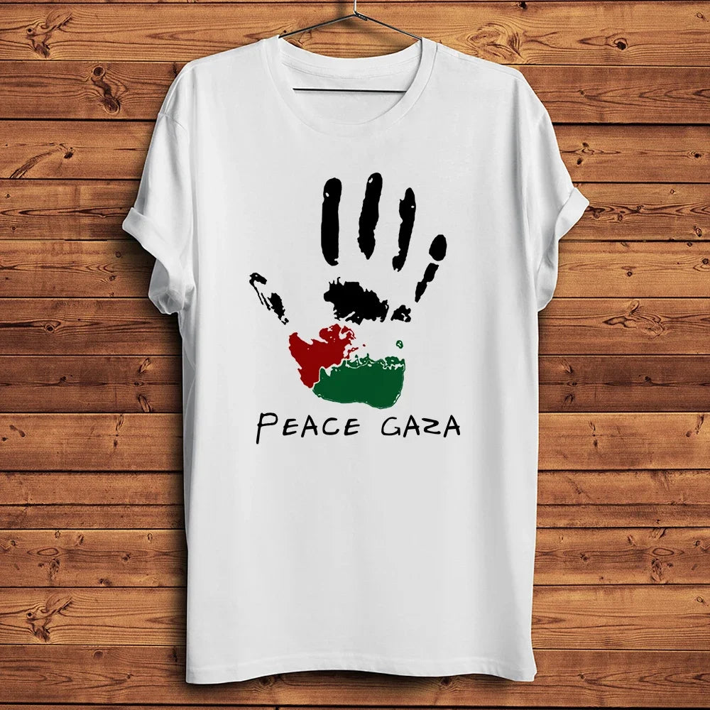 Peace Dove of Gaza Symbol TShirt,Homme Short Sleeve Daily Casual T Shirt,Unisex Tee,Streetwear,Breathable Print