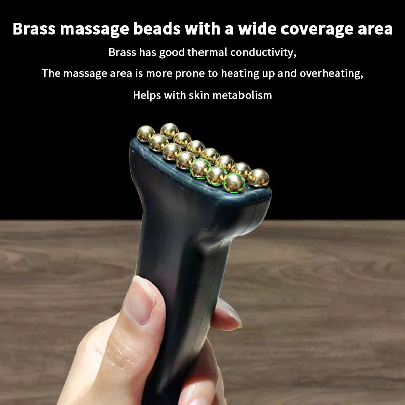 Reduce Puffiness Massager Face Lifting And Tightening Traditional Brass Meridian Brush Skin Scraping Eye Body Spa Facial Beauty